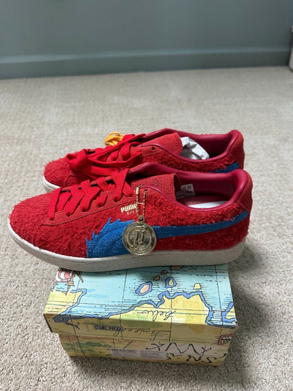 Puma Suede One Piece Shanks Red Hair Pirates Sneakers Men's 7.5 Women's 9 NIB